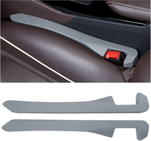 Vista 9 de 2 piezas de relleno de espacio para asiento de coche de piel sintética PU, bloqueador de caída para grietas de auto para rellenar el espacio lateral