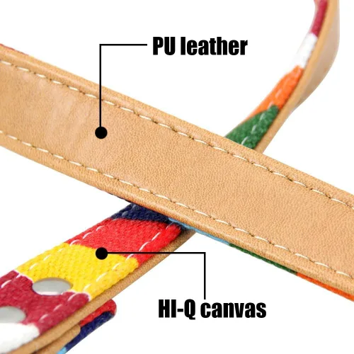 Vista 9 de Collar de perro XS, collar de cuero para perro, juego de correa y collar personalizado, para pequeños, seguro y cómodo (S)