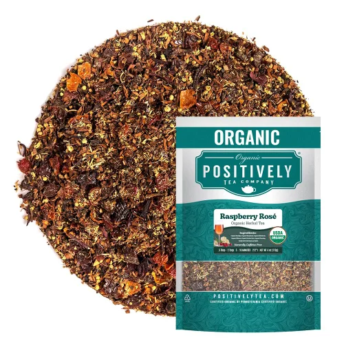 Vista 82 de Bolsas de hojas sueltas para té. Orgánicas por USDA. Positively Tea LLC.