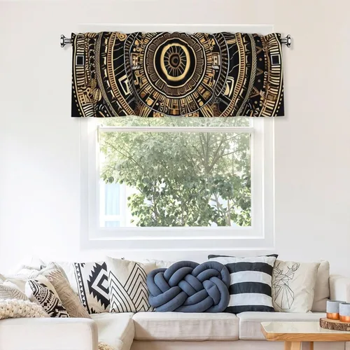 Vista 9 de Valances for Windows Kitchen Valance Curtains 54 x 18 Inch Flowers and Rooster Curtain Valance Rod Pocket Window Valances Blocking Light Short