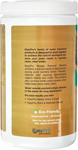 Vista 2 de EasyPro SRB24 - Bacterias eliminadoras de lodos para estanque, secas, 24 paquetes