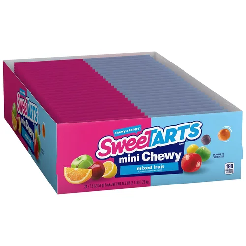 Vista 8 de SweeTARTS Mini caramelos masticables, bolsas de 1.8 onzas (paquete de 48)