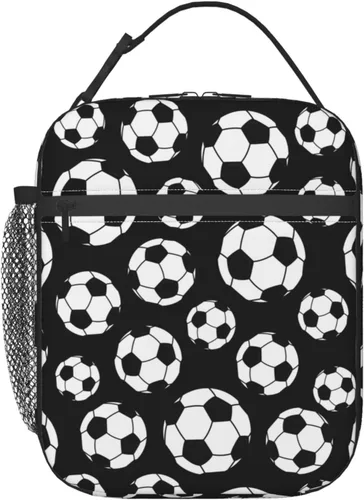 Vista 2 de Gianlaima Fiambrera aislada de fútbol americano para mujeres y hombres, bolsa de almuerzo portátil reutilizable para oficina, trabajo, viajes