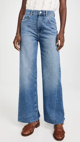 Vista 2 de DL1961 Hepburn pierna ancha para mujer jeans vintage de tiro alto