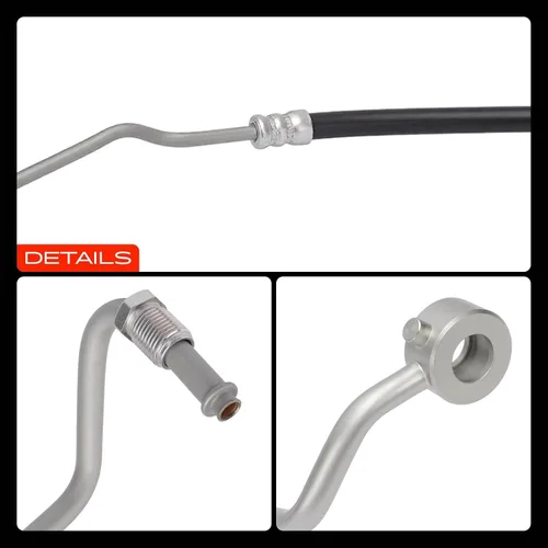 Vista 9 de A-Premium Conjunto de línea de manguera de presión de dirección asistida compatible con Hyundai Genesis Coupe 2010 2011 2012 2013 2014, 2.0L RWD