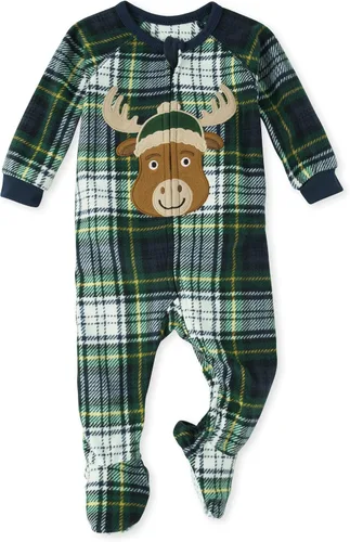 Vista 3 de The Children's Place Kids' Family Matching, Christmas Pajama Sets. Fleece Seasonal