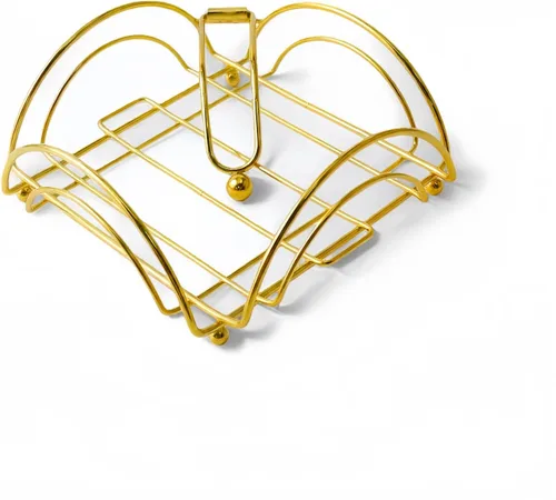 Vista 7 de Servilletero plano para mesa con brazo pesado, dispensador de servilletas de metal cuadrado para cocina y comedor, modernos servilleteros de cóctel