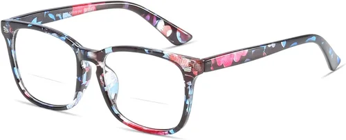 Vista 7 de Gafas de lectura bifocales retro simples y cómodas lentes de lectura bifocales