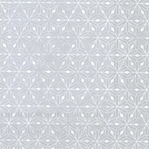 Vista 50 de Ideal Home Range Servilletas de papel de 20 unidades, Ariella Silver