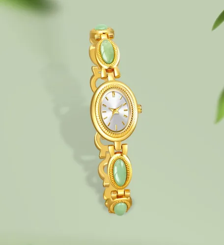 Vista 5 de ADSBIAOYE Elegante reloj de vestir de mujer perla reloj de moda oval dial regalo reloj impermeable para mujer