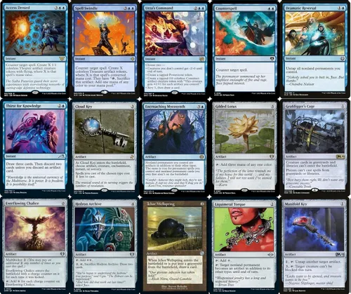 Vista 4 de Elite Commander Urza Artifacts Deck – Mono Blue – Urza, Lord High Artificer – EDH cEDH – 100 cartas – Magic The Gathering Deck – Muy fuerte