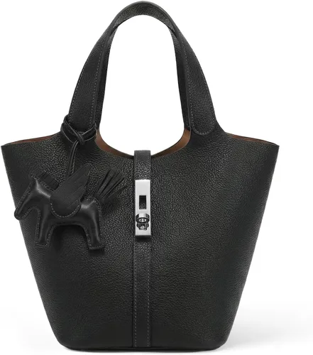 Vista 51 de Bolso de mano para mujer, de piel vegana, bolso de mano con asa superior, bolso de hombro con bolso pequeño desmontable