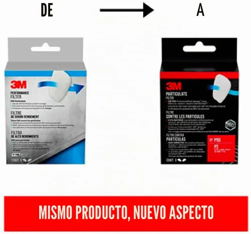 Vista 8 de 3M Filtro de partículas 5P71, P95, 5 pares de filtros