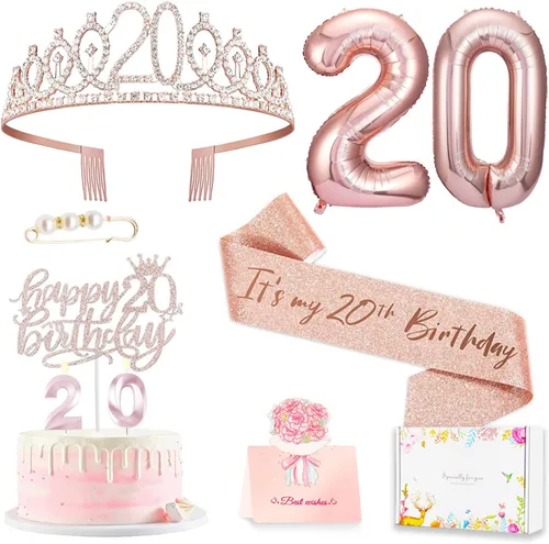 Vista 36 de Decoraciones de cumpleaños número 10 para niña, juego de velas con forma de corona 10º