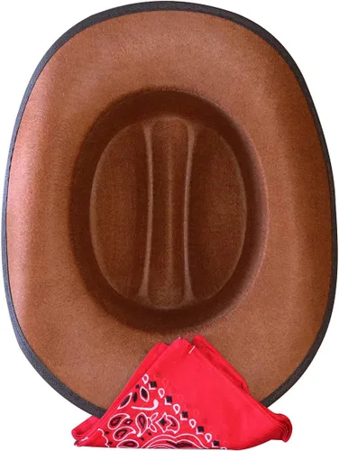 Vista 18 de Aeromax Sombrero de vaquero junior con pañuelo