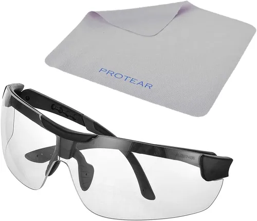 Vista 7 de Anteojos de seguridad antivaho transparentes para hombres y mujeres, ANSI Z87.1, protección ocular para disparos deportivos, lentes resistentes a