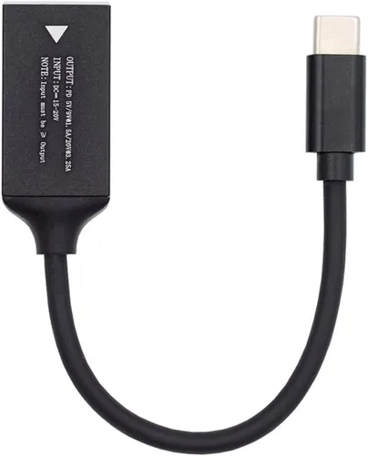 Vista 16 de DC Jack 0.098x0.028 in Entrada a USB-C Tipo-C Cable de carga de enchufe de alimentación para teléfono portátil PD9V 5V 20V