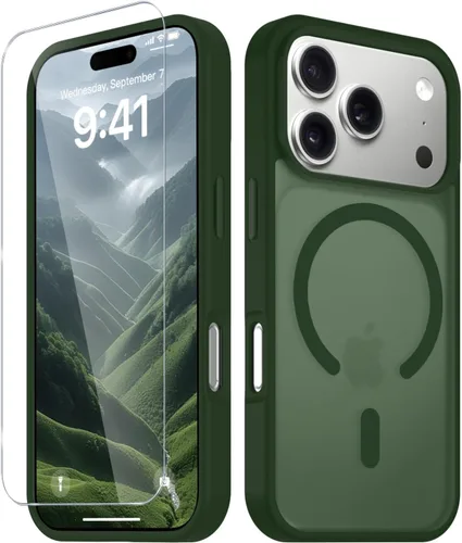 Vista 1037 de Funda para Google Pixel 10 Pro XL, cubierta magnética mate, color negro Fit for MagSafe, Screen Protector included, Shockproof Military Grade