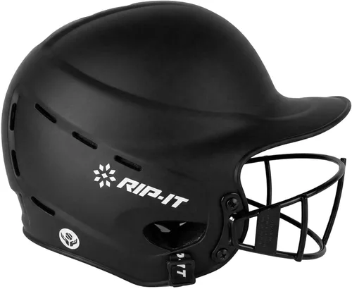 Vista 2 de Casco mate sóftbol Rip-It Vision Pro Mate negro