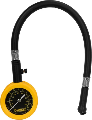 Vista 4 de DEWALT Manómetro de dial analógico con válvula de purga, manguera de 12 pulgadas y mandril giratorio (DXCM032-0149)