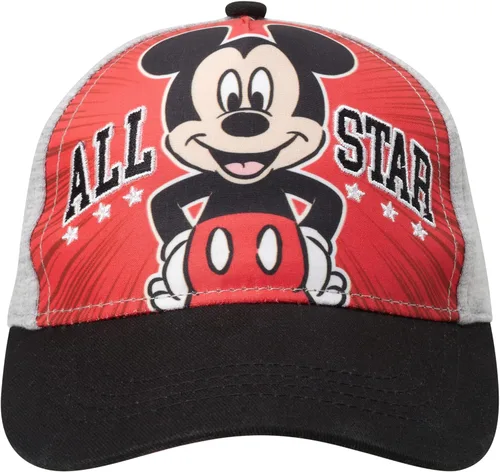 Vista 5 de Disney Gorro Mickey Mouse para niño, gorra de béisbol con espalda a presión, 4 a 7 años
