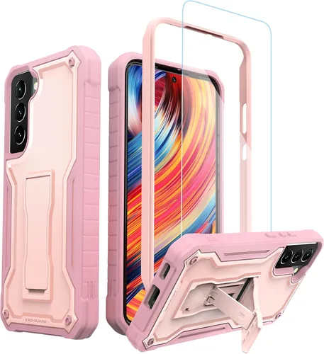 Vista 8 de ExoGuard Funda para Samsung Galaxy S22 Plus, funda de goma resistente a prueba de golpes con protector de pantalla para teléfono Samsung S22 Plus