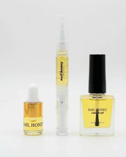 Vista 3 de Twinkled T Nail Honey - Tratamiento orgánico de fortalecimiento de uñas para el crecimiento, la fuerza y la humedad, mezcla de aceite para cutículas