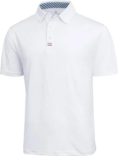 Vista 79 de V VALANCH Polo de golf de manga corta para hombre, estilo casual, con cuello que absorbe la humedad