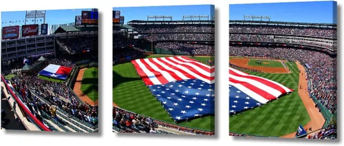 Vista 66 de TUMOVO Arte de pared en lienzo para estadio deportivo, arte de pared de campo Wrigley en Chicago, pinturas de Chicago, impresiones sobre lienzo