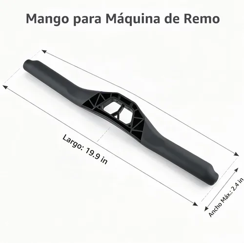 Vista 7 de Asamblea de mango de máquina de remo para Concept-2 Modelo D/E Powerfun 500/550 Interior Remo Soporte de manillar Pieza de Repuesto Negro Diseño