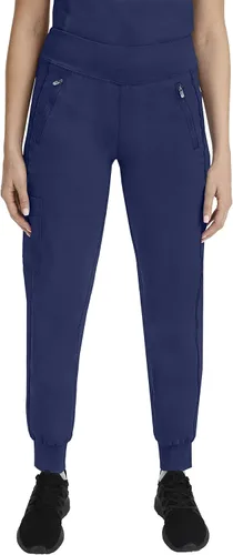 Vista 11 de Healing Hands Pantalón de uniforme médico tipo jogger para mujer Tara con 6 bolsillos, duradero, elástico en 2 direcciones y tela de fácil cuidado