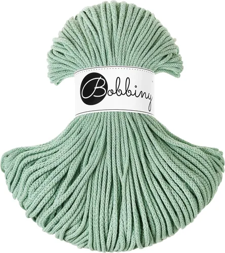 Vista 40 de Bobbiny - Cordón trenzado de macramé junior de 3 mm, 108 yardas/330 pies (rojo vino)