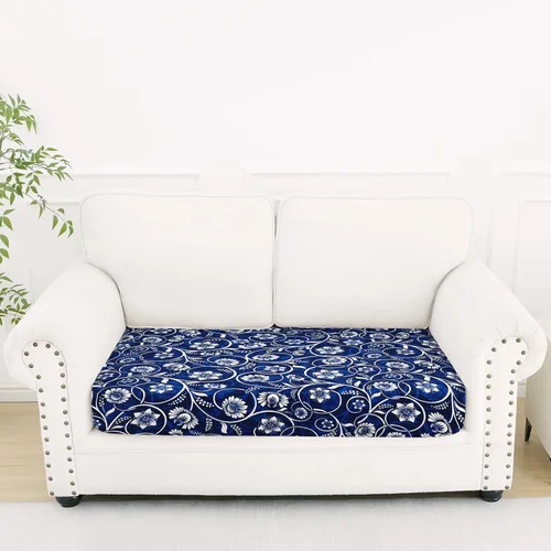 Vista 27 de Smiry Fundas de cojín de sofá estampadas, fundas elásticas suaves para sofá, fundas de sofá lavables antideslizantes, protector de muebles para Beige