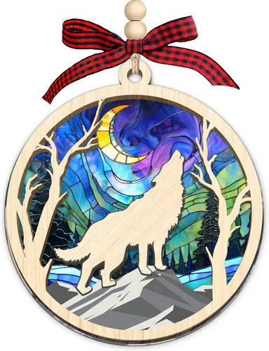 Vista 23 de HEXMOZ Adornos de Oso para Árbol de Navidad - Regalos de Osos para Mujeres, Hombres, Amantes de los Osos - Adorno de Navidad de Osos, Ideas