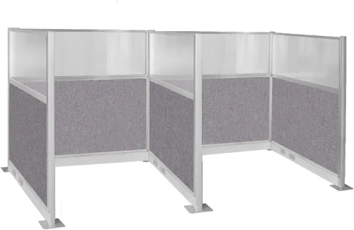 Vista 26 de Versare Cubículo eléctrico de panel silencioso preconfigurado Paredes divisoras de estación de trabajo Paneles de privacidad para cubículos Gris