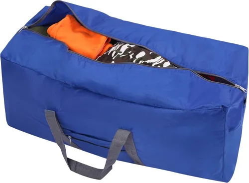 Vista 6 de REDCAMP - Bolsa de lona extra grande de 31 pulgadas, plegable A- azul oscuro