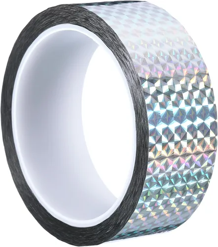 Vista 16 de PATIKIL Cinta prisma de 0.2 pulgadas x 55 yardas, adhesivo reflectante holográfico metalizado para detallar decoración de pared, arte, azul