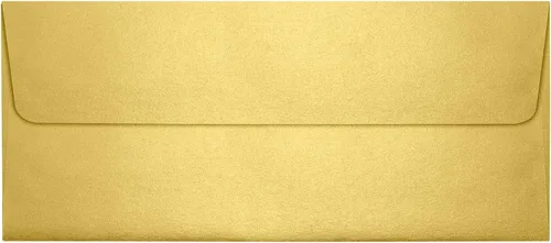 Vista 5 de LUXPaper Sobres comerciales #10 Despegar y prensar 4 1/8 pulgadas x 9 1/2 pulgadas aguamarina metálica Texto de 80 libras 50
