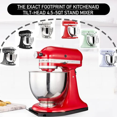 Vista 2 de Deslizador Mejorado para Batidora Kitchenaid, Bandeja Deslizante para Electrodomésticos de Cocina, Bandeja Deslizante Transportadora de Batidora
