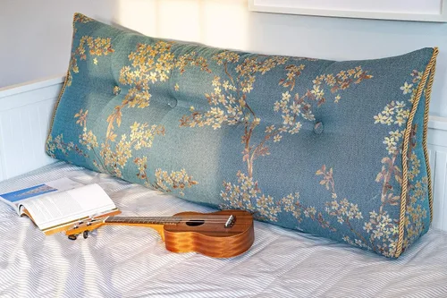 Vista 4 de Almohada larga de cuña para cabecero, tamaño Queen XXL, almohada de lujo para cama, sofá, sofá cama, cojín de respaldo grande para sentarse