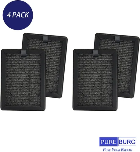 Vista 4 de PUREBURG Filtros de repuesto compatibles con purificadores de aire PUURVSAS HM669A y ROVACS RV60, 4 unidades de carbón activado HEPA H13 2 en 1