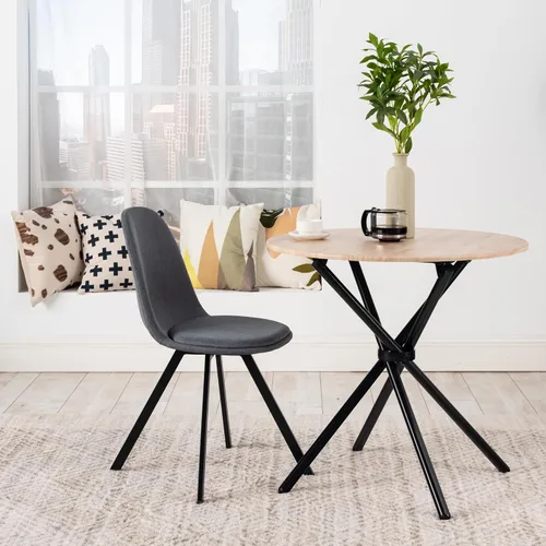 Vista 2 de Homy Casa Juego de 4 sillas giratorias de comedor, sillas laterales giratorias de 360°, sillas de estilo moderno de mediados de siglo, sillas