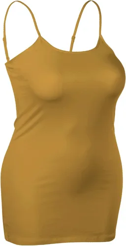 Vista 77 de Emmalise Camisola larga casual básica para mujer, con tirantes ajustables, top en capas