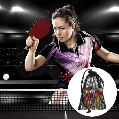 Vista 5 de 8 bolsas de malla negra con cordón y clips, pequeñas bolsas de malla de almacenamiento de nailon, bolsa para lavavajillas, bolsa de red para joyas