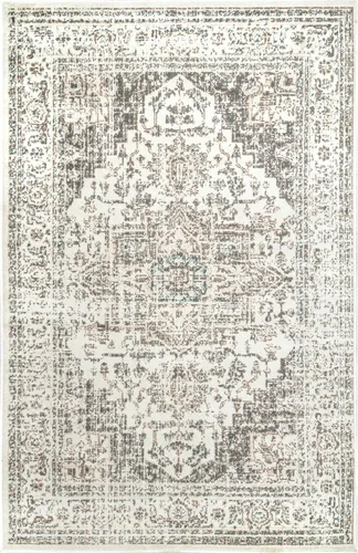 Vista 8 de nuLOOM Tanith - Alfombra decorativa vintage de medallones, 2 x 3, color crema