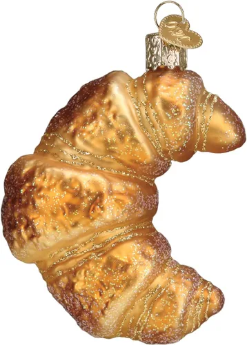Vista 8 de Old World Christmas Adorno de vidrio soplado de sándwich de desayuno para árbol de Navidad, decoración navideña hecha a mano, comida - colección