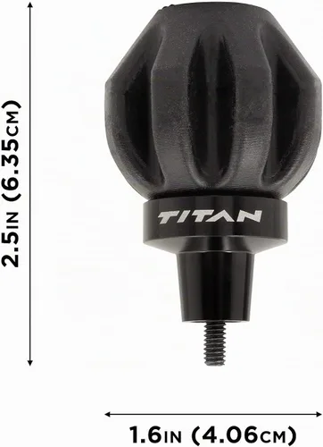 Vista 2 de Cabeza de descarga de flechas de ballesta Allen Company Titan, hilos de flecha estándar, negro