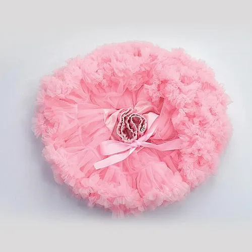 Vista 4 de Falda de tul de gasa con cintura elástica para mujer, chifón, tutú, falta de tule, bailar ballet, crinolina