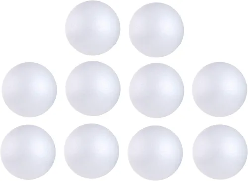 Vista 9 de 121 PCS 7 Tamaños Bolas Blancas de Espuma Poliestireno Bolas de Manualidades para Arte y Manualidades, Hogar, Proyectos Escolares y Actividad