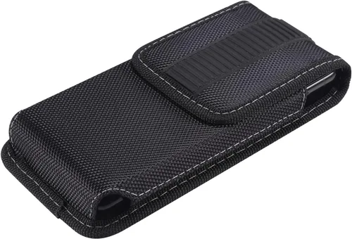 Vista 2 de Funda de nailon para teléfono celular con clip para cinturón para iPhone 14 Pro Max, Samsung Galaxy S24 Ultra S23 Ultra S22 Ultra S21 Ultra S20 Plus